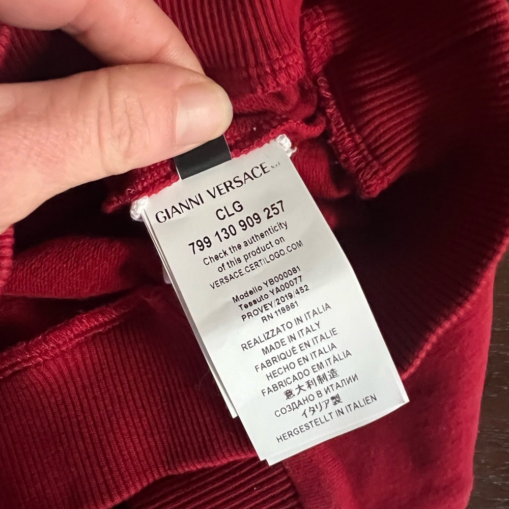 VERSACE LOGO COTTON SWEATSHIRT HOODIE 12-18 months - Picture 8 of 8